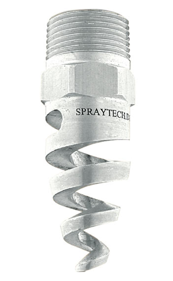 Spiral full cone spray nozzles